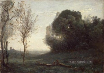 Morgen plein air Romantik Jean Baptiste Camille Corot Ölgemälde
